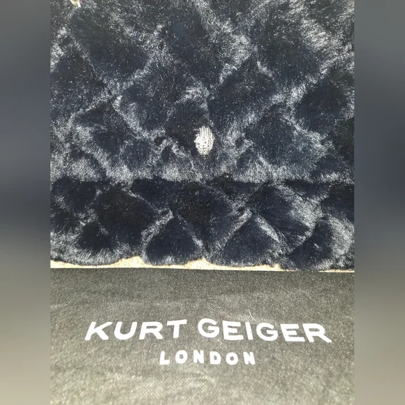 Like New Kurt Geiger Kensington XXL Faux Fur Convertible Shoulder Bag - Picture 7 of 17